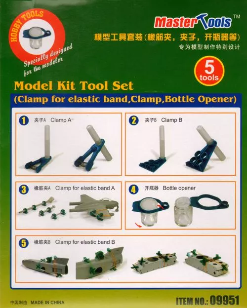 Trumpeter Master Tools - Model Kit Tool Set (Clamp f elastic ban 